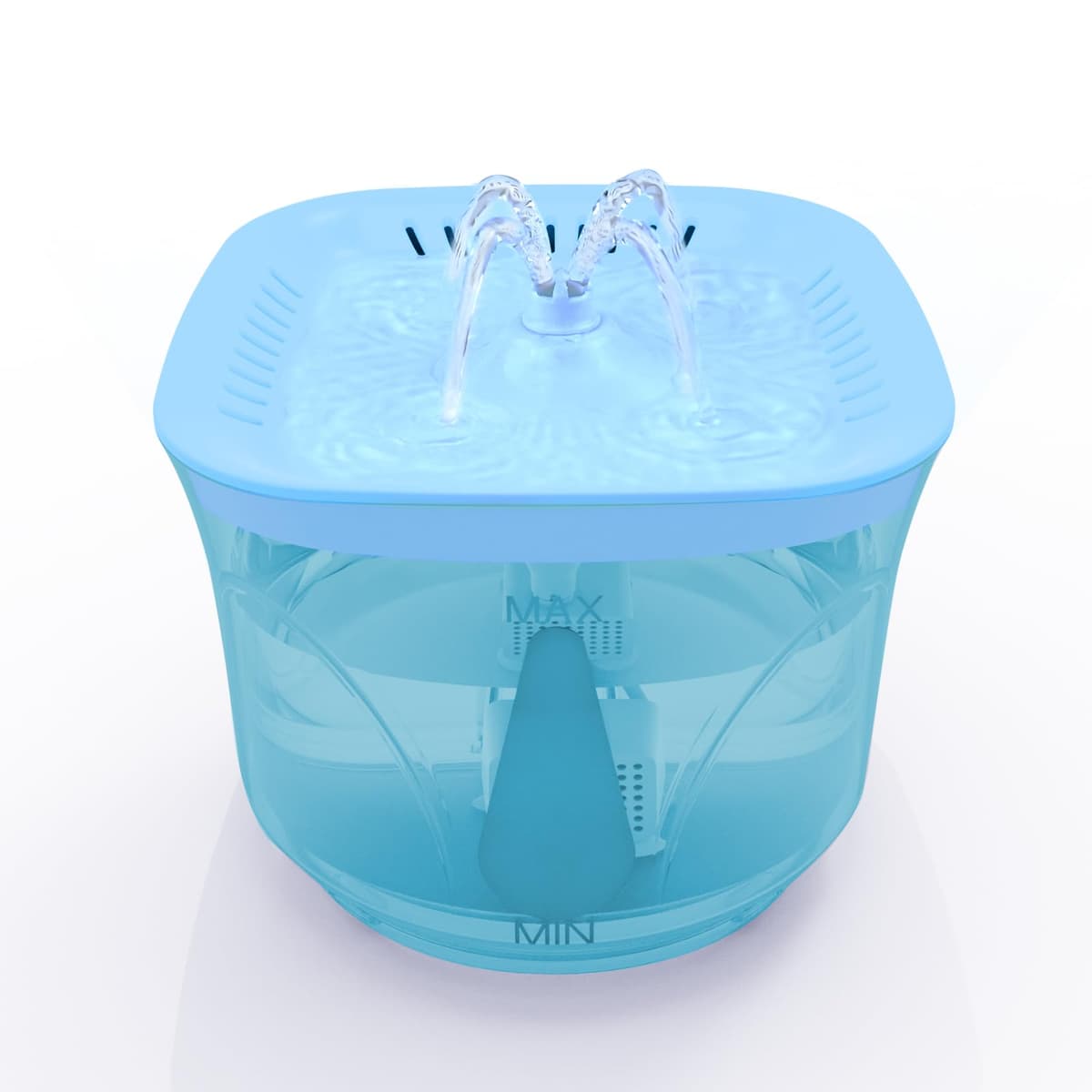 Cat Water Fountain - BOODIDI Ultra Silent Pet Drinking Fountain for Cats and Small Dogs, Indoor Water Fountain, 2.4L/2.5