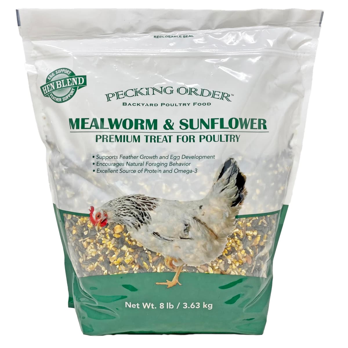 Pecking Order Mealworm & Sunflower Treat, 8 lb